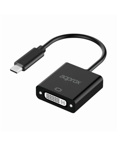 Adapter USB C naar DVI approx! APPC51 Zwart