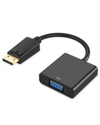 Ewent DisplayPort zu VGA Adapter Schwarz - Video Konverter PC Monitor Projektor
