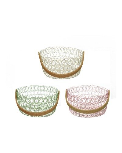 Decoratieve Mand Decoris Metaal 20 x 10 cm