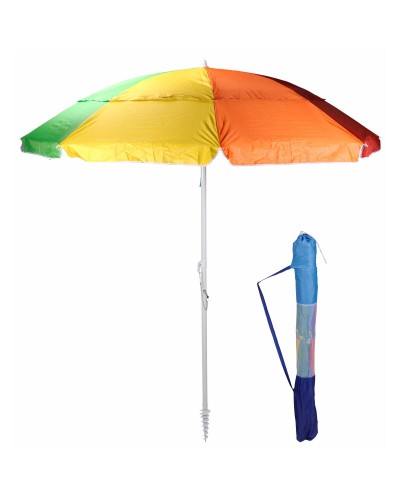 Parasoll Strand Scharnierende Multicolour Ø 220 cm