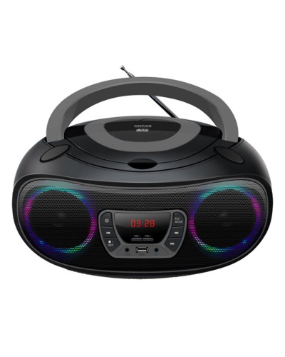 Denver TCL-212BT: Radio CD Bluetooth MP3 4W - Gris/Noir - Portable
