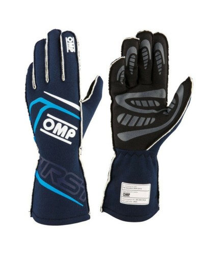 Gants de karting OMP MY2025 Bleu Blue marine FIA 8856-2018