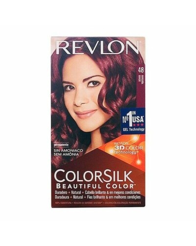 Revlon Colorsilk Coloration Sans Ammoniaque - Châtain Clair Naturel - Couverture Totale
