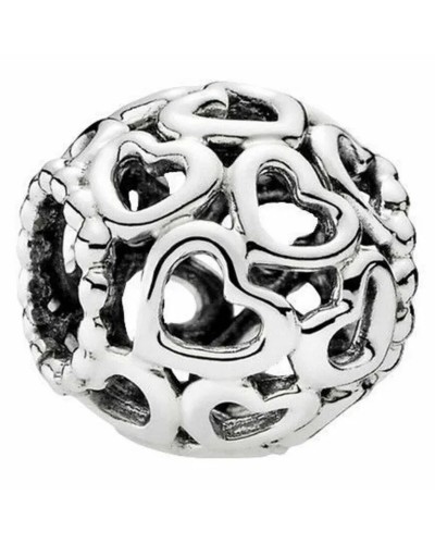 Pandora Abre tu Corazón - Charm Mujer Plata de Ley 925 - Compatible con Pandora Moments
