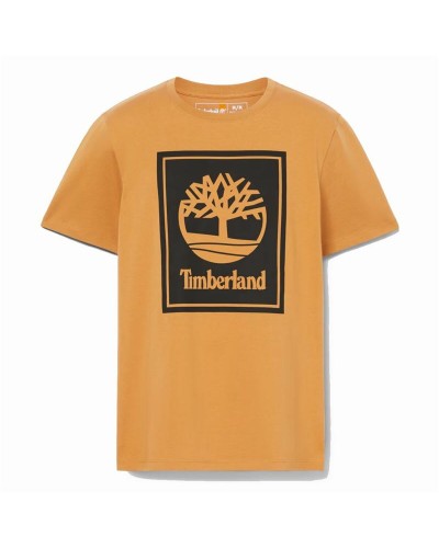 Timberland Men's T-Shirt Stack Logo Organic Cotton - Casual & Sporty
