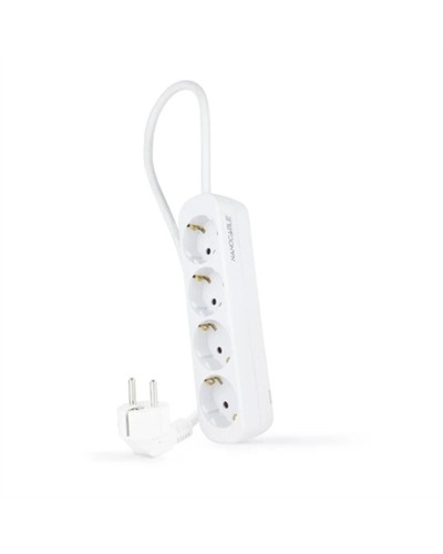 NANOCABLE Multiprise 4 Prises - Câble 1.4m - 3680W Protection Surtension
