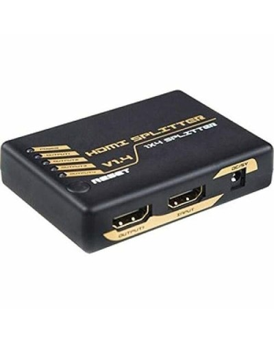 Splitter HDMI 1x4 Noir : Dupliquez votre Signal HDMI en Haute Résolution
