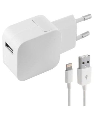 Wandlader + MFI Lightning Kabel KSIX Apple-compatible 2.4A USB iPhone