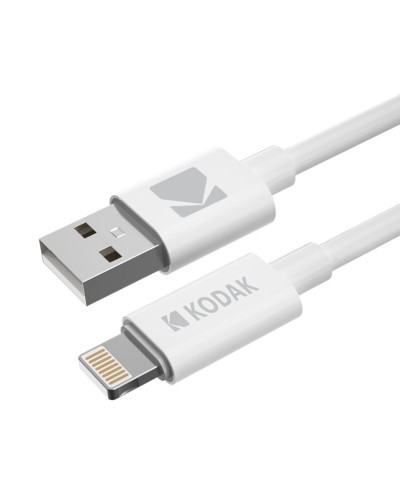 Cable USB 2.0 Kodak Blanco - Transferencia de Datos & Carga de Smartphone
