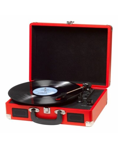 Denver VPL-120RED Tocadiscos Vintage con Altavoces Integrados - Rojo
