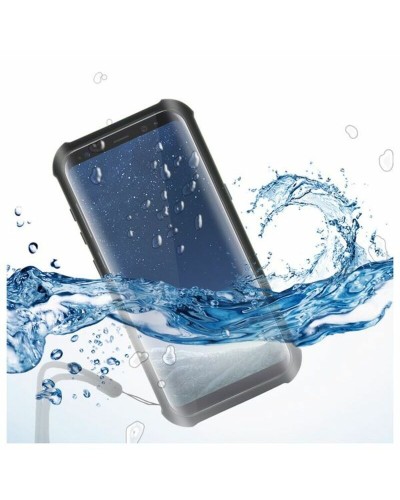 KSIX Carcasa Subacuática Galaxy S8: Aqua Case Negro Transparente - Impermeable
