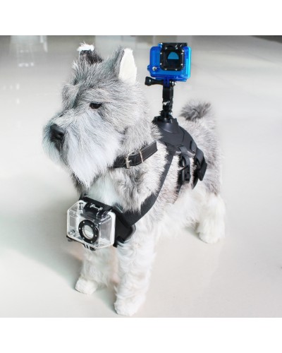 KSIX Black Harness Chest Mount for GoPro & Action Cam - Pets
