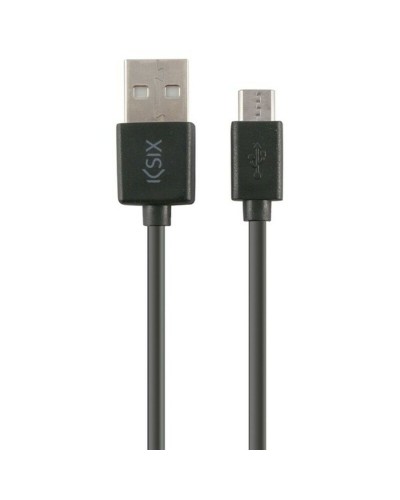 Cable USB a Micro USB de 1m - Carga y Transferencia de Datos - Negro
