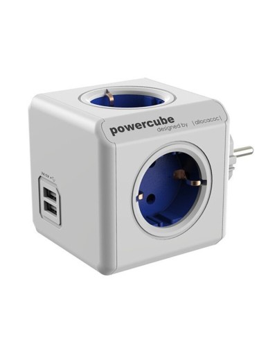 Kuutio monitoimiliittimillä Power Cube Allocacoc 1202BL/DEOUPC USB