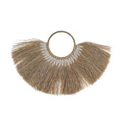 DKD Home Decor Decorazione da Parete in Iuta Etnico Naturale, 60 x 39 cm