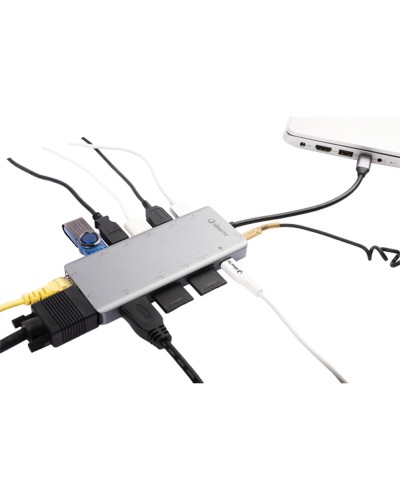 USB-keskitin Silver HT LOGAN 13 EN 1