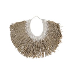 Wanddecoratie DKD Home Decor Beige Bruin Schelpen Vezel (70 x 3 x 57 cm)