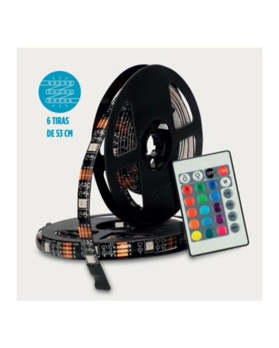 KSIX RGB LED Streifen 2 Meter - Flexible, farbenfrohe Beleuchtung
