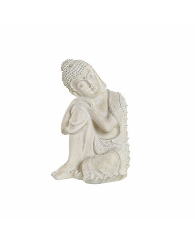 Dekorative Buddha Statue aus Harz grau DKD Home Decor - 17 x 17 x 26 cm
