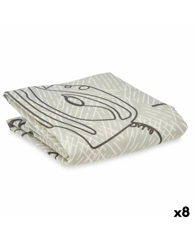 Bügelbrettbezug Grau 140 x 50 cm, 8er Pack
