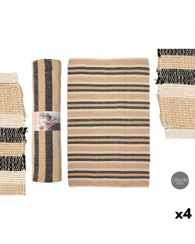 Matta GiftDecor NO.05 Vit Brun Svart 120 x 180 cm (4 antal)