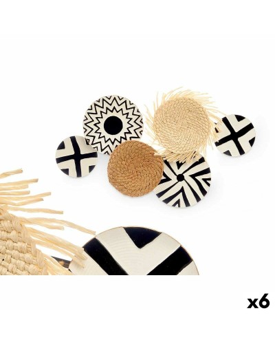 GiftDecor Metallic Picture, White/Brown/Black, 6 Units, 60 x 40 x 5 cm
