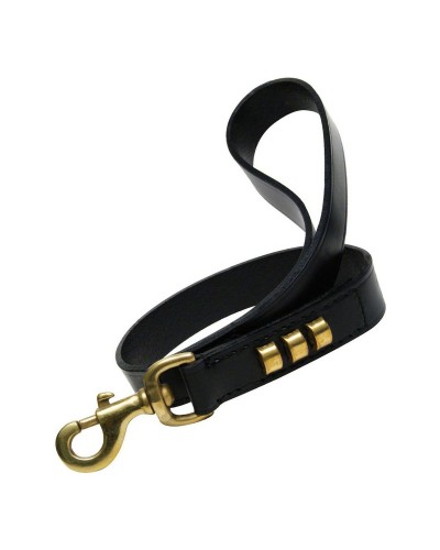 Hundeleine Gloria Duna 60 cm, Schwarz (2,5 cm Breite)
