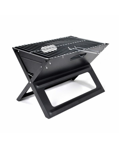 Opvouwbare draagbare barbecue voor gebruik met houtskool X-vorm 45 x 30 x 35 cm Ijzer
