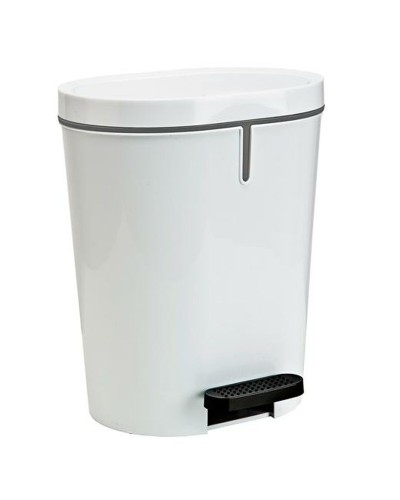 Cestino Denox Bianco a Pedale Rettangolare, Capacità 25L