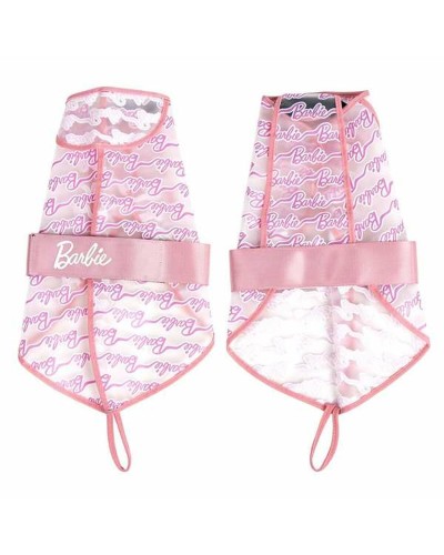 Imperméable pour Chien Barbie Rose, Protection Antipluie Chaude et Réfléchissante pour Promenades Sûres.

