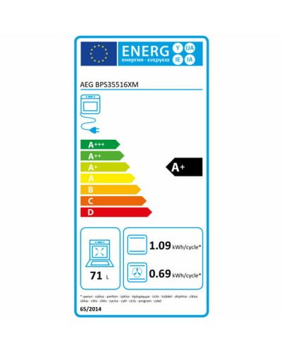 Pyrolytic Oven AEG BPS35516XM