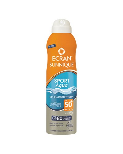 Espuma Solar Sport Aqua Ecran 50+ (250ml) - Protección Alta Resistente al Agua
