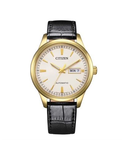 Citizen Automático Hombre NY4059-09A Acero Inoxidable Blanco Fecha 40mm
