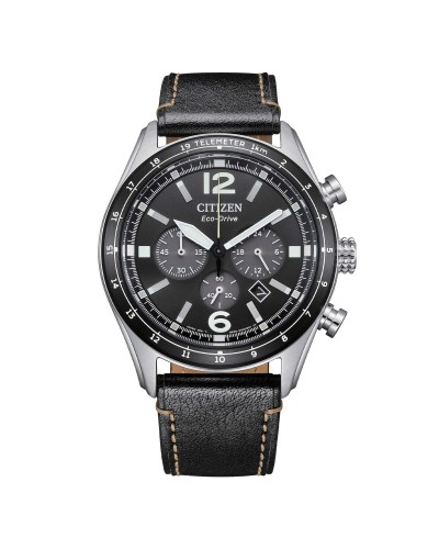 Citizen CA4654-04E Montre Homme Chronographe Acier Noir
