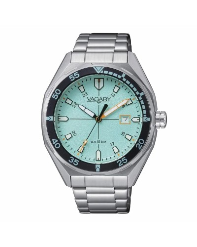 Vagary Men's Watch IB9-417-73 Steel Blue Date Water Resistant
