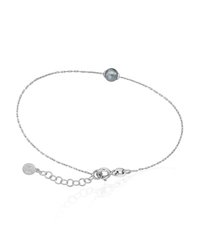 Majorica Bracelet Femme Perles Classiques Blanches Plaqué Argent
