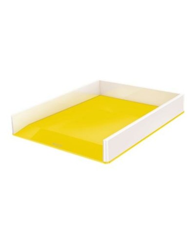 Leitz Vassoio Portadocumenti Giallo - Impilabile, Plastica Resistente
