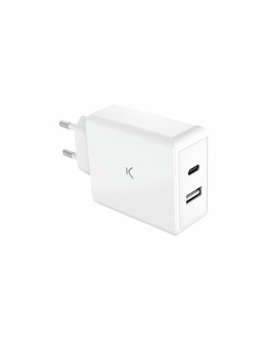 KSIX USB C Charger 65W White - Power Delivery Fast Charging
