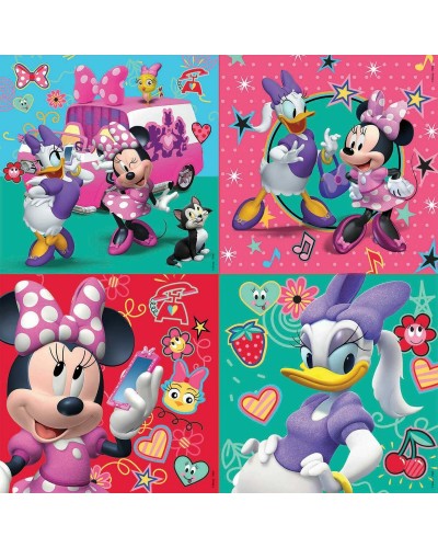 Set van 4 Puzzels Educa Minnie & The Happy Helpers