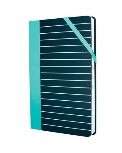 Agenda Milán STRIPE Negro Verde 2024 - 21x14.6 cm
