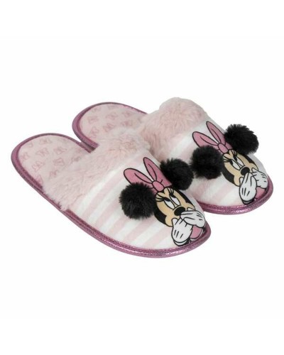 Minnie Mouse Girls' Pink Slippers - Soft and Warm

