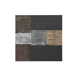 Dekoratives Bild DKD Home Decor, Schwarz und Gold, Modern, MDF, 91x91cm
