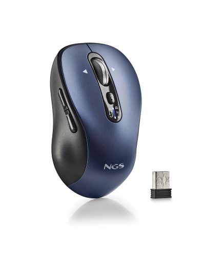 NGS Infinity-RB Mouse Ottico Wireless Nero - Ergonomico e Preciso
