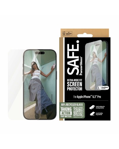 PanzerGlass Proteggi Schermo iPhone 16 Pro - Resistente Graffi e Urti
