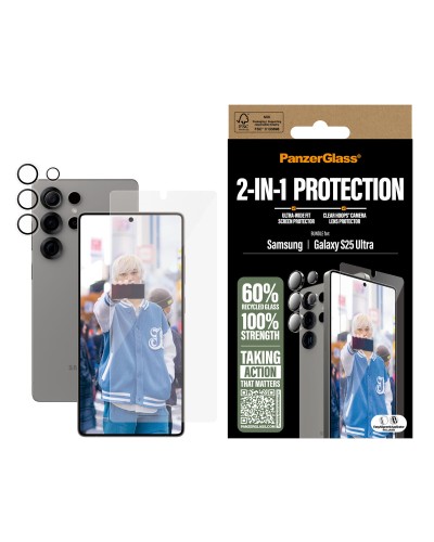 PanzerGlass Protector de Pantalla Samsung Galaxy S25 Ultra - Resistente a Arañazos
