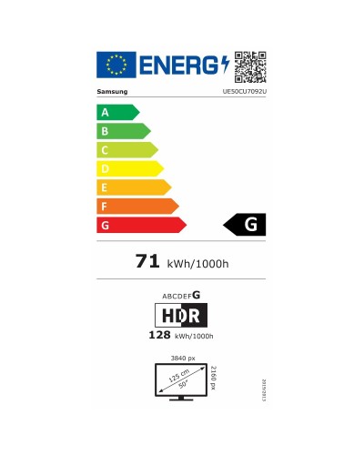 Smart TV Samsung UE50CU7092UXXH 4K Ultra HD 50" LED HDR