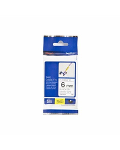 Originele inkt cartridge Brother TZe-FX211 6 mm Zwart Zwart/Wit