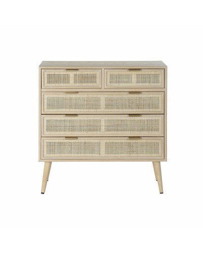 Kommod DKD Home Decor Naturell Paulowniaträ Trä MDF Scandi 80 x 39,5 x 81 cm