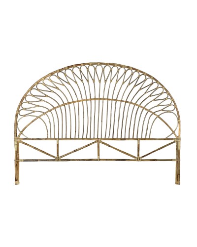 Tête de Lit DKD Home Decor en Rotin Naturel, 177 x 131 cm, Style Bohème Chic
