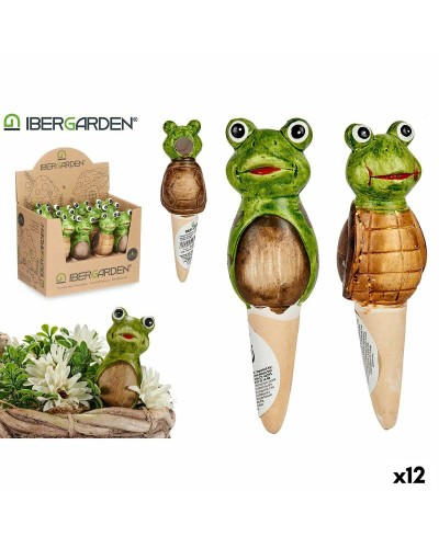 Decoratief tuinfiguur Ibergarden FC0226A4M26 Bruin Groen Keramisch 4,5 x 16,5 x 4,5 cm (12 Stuks)